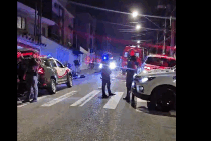 Ação de atirador desconhecido evita roubo e termina com suspeito sem vida em Santo André
