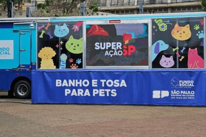 Carreta Caminhos da Capacitação oferece curso gratuito de Banho e Tosa para Pets em São Caetano