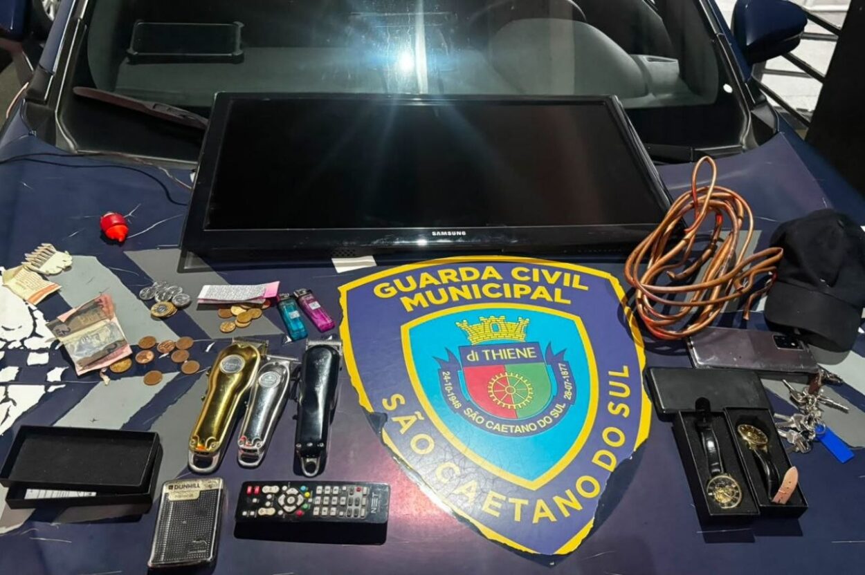 GCM de São Caetano prende em flagrante homem que roubou residência e furtou salão de cabeleireiro