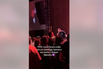 Cantor canadense Shawn Mendes é visto ao lado de Bruna Marquezine em igreja de São Caetano no ABC