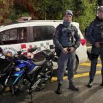 Fugiu pelo córrego, mas não escapou: PM recupera moto furtada e apreende infrator em Diadema