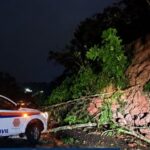 Deslizamento de barranco mobiliza Defesa Civil em Ribeirão Pires na noite desta segunda-feira