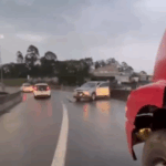Motorista passa mal, perde o controle do carro e é socorrida por caminhoneiro em São Bernardo