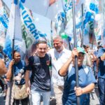 Caminhada de Fuzari mobiliza mais de 1.400 apoiadores na Rua Marechal Deodoro, tradicional centro comercial de São Bernardo
