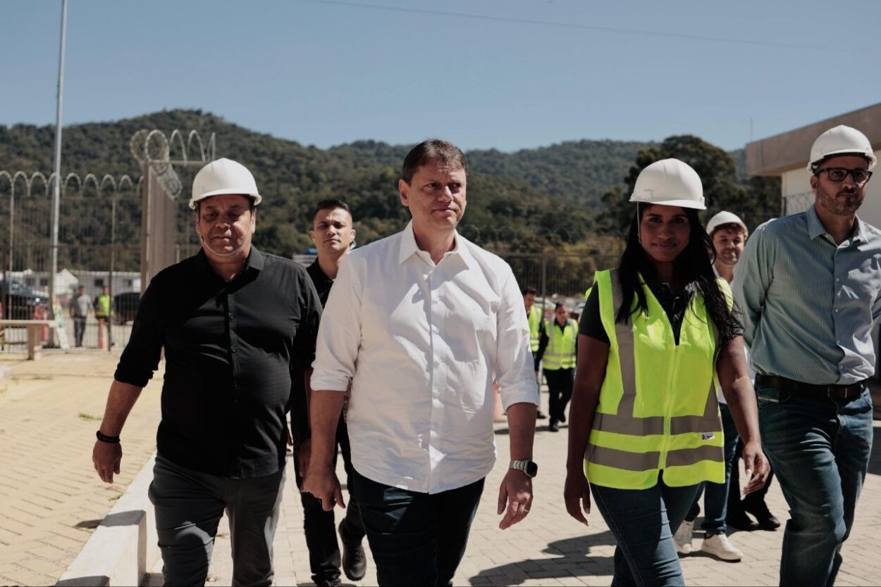 Tarcísio visita obras do Rodoanel Norte e detalha investimentos em infraestrutura para os próximos quatro anos
