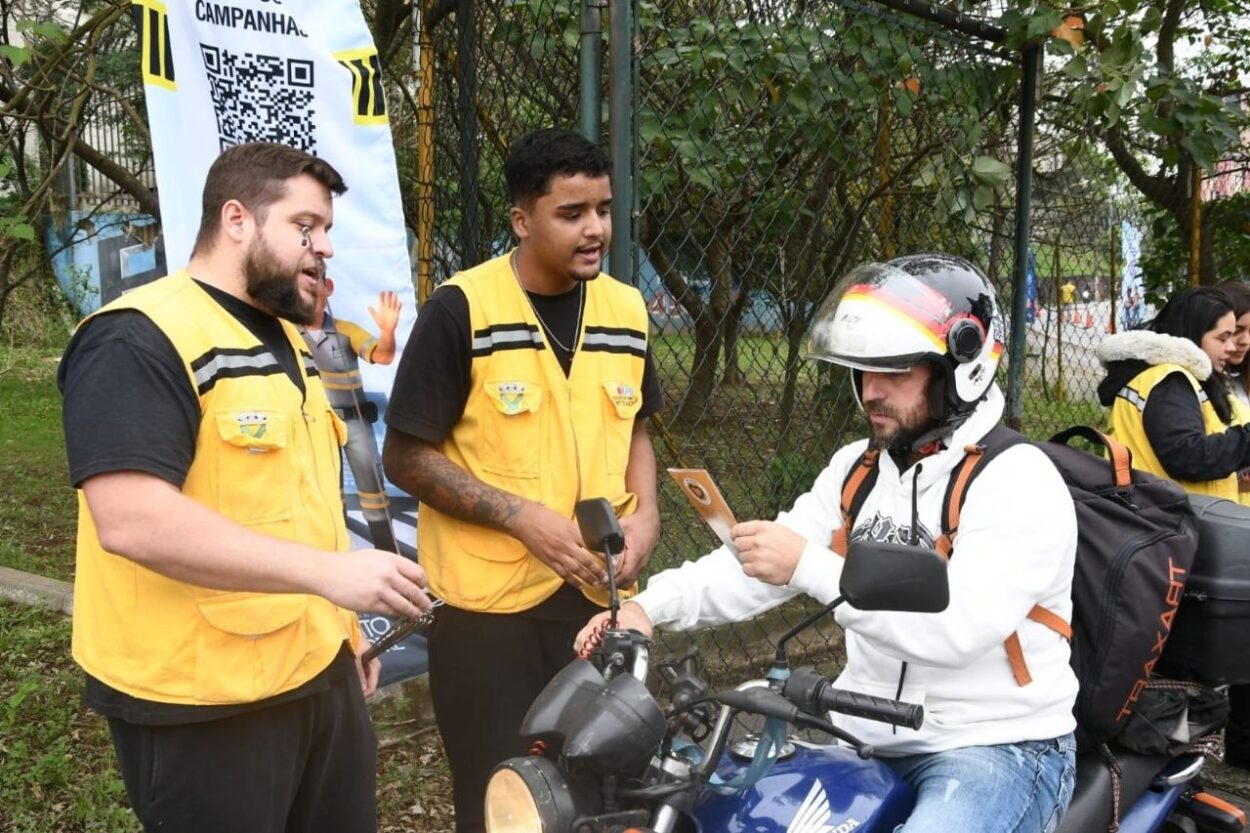 Santo André promove ação com motociclistas durante Mês da Mobilidade