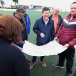Obras de revitalização do campo Casa Grande são vistoriadas