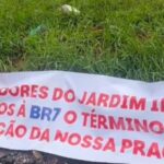 Moradores do Jardim Irajá cobram da BR7 a conclusão de obra em praça