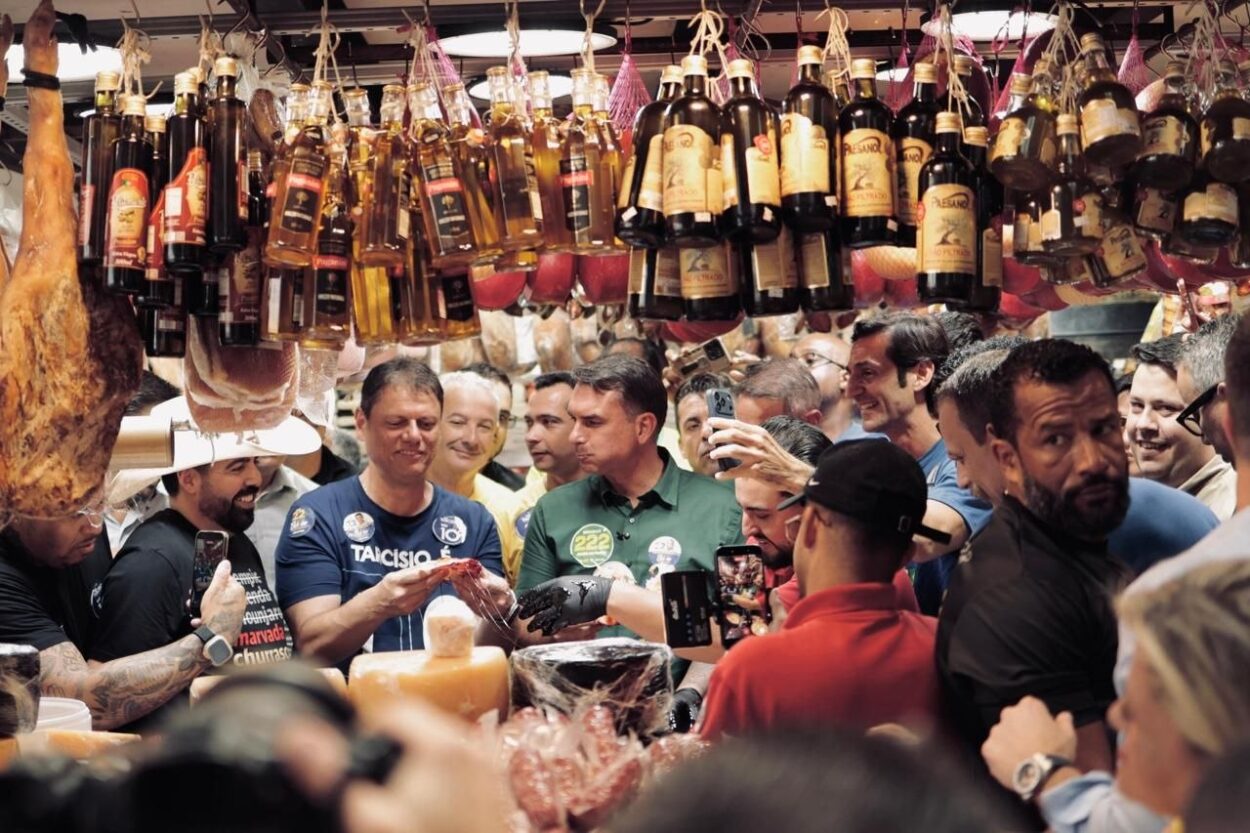 No Mercadão, Tarcísio fala da revitalização do centro de São Paulo e diz que tem apreço pelo empreendedor