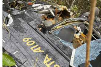 Três pessoas são resgatadas com vida após queda de helicóptero no interior de SP