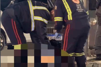 Motociclista fica ferido após colisão com ambulância em São Bernardo