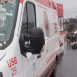 Acidente em São Bernardo: motociclista fica ferido após queda no Viaduto João Lima