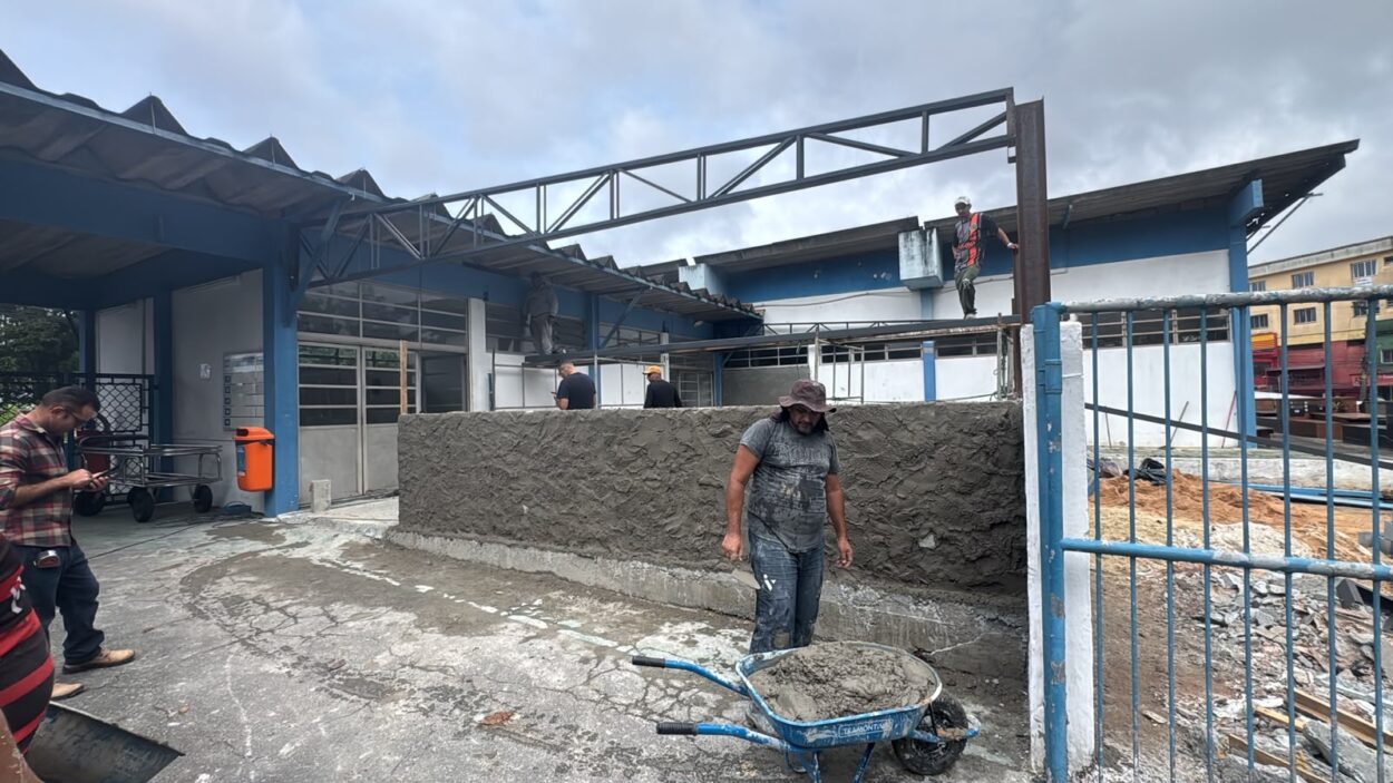 Nos preparativos para Feriado de Finados, São Bernardo avança com reforma do velório do Cemitério do Baeta Neves