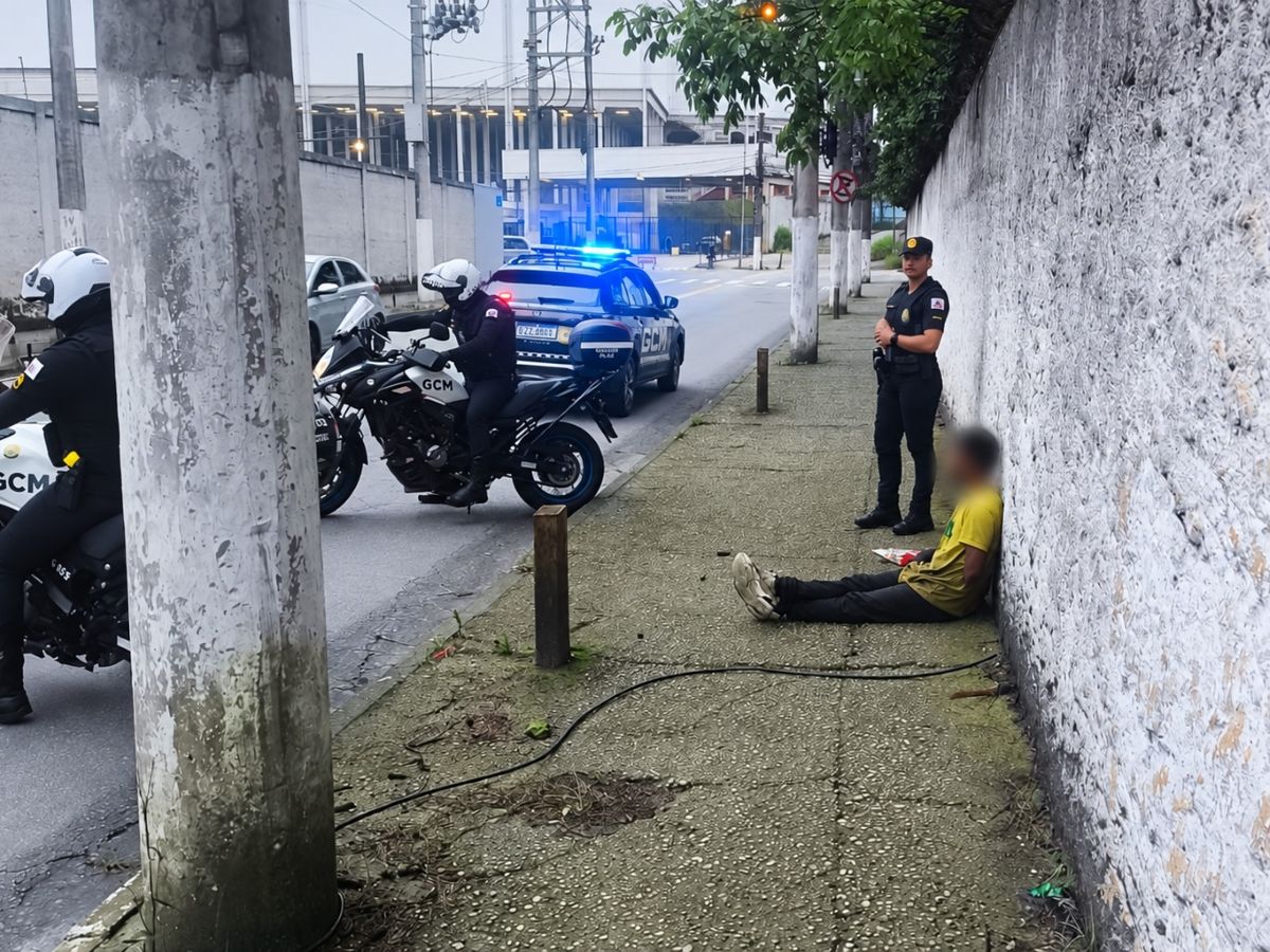 GCM de São Bernardo prende homem por furto de fios de iluminação pública no Demarchi