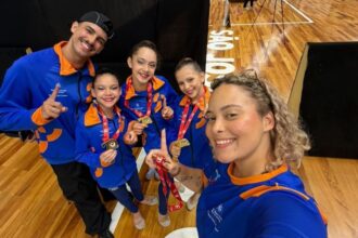 Ginástica Rítmica pré-infantil de São Bernardo conquista título no Campeonato Estadual de Conjuntos e Trios