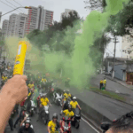 Carreata no ABC mobiliza apoiadores de Flávio Bolsonaro em São Bernardo, Santo André e São Caetano