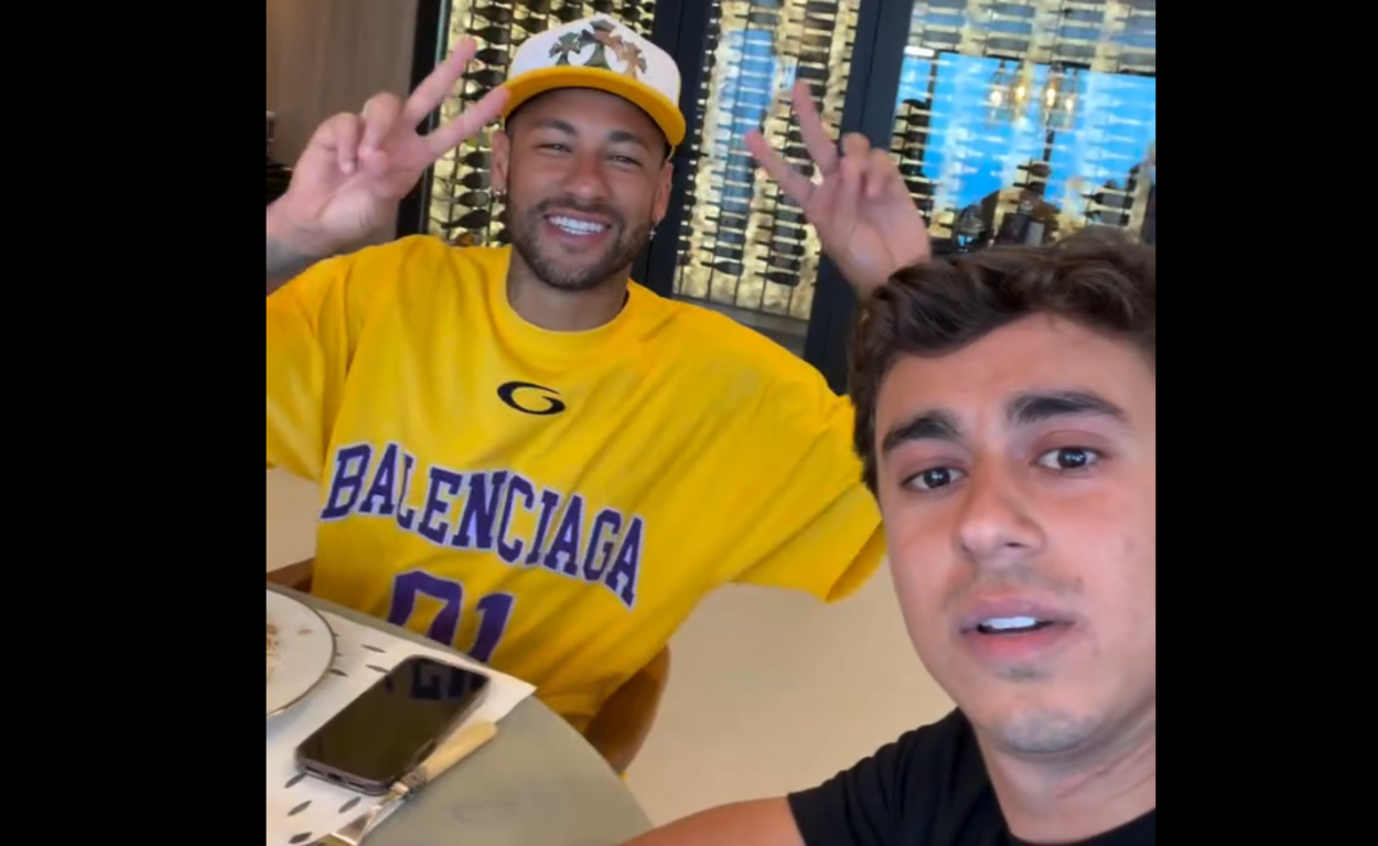 Neymar faz vídeo com Nikolas e reforça apoio a Flávio Bolsonaro