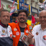 Ato pro-Lula movimenta Calçadão da Oliveira Lima em Santo André. Foto: Divulgação