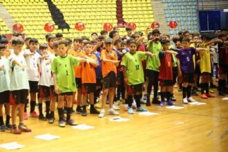 Campeã da Taça Band 2026: Escola de futebol de São Bernardo abre campeonato no Poliesportivo