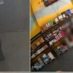 Criança de 8 anos é gravada orando durante assalto a comércio da família em Santo André. Foto: Reprodução/Vídeo