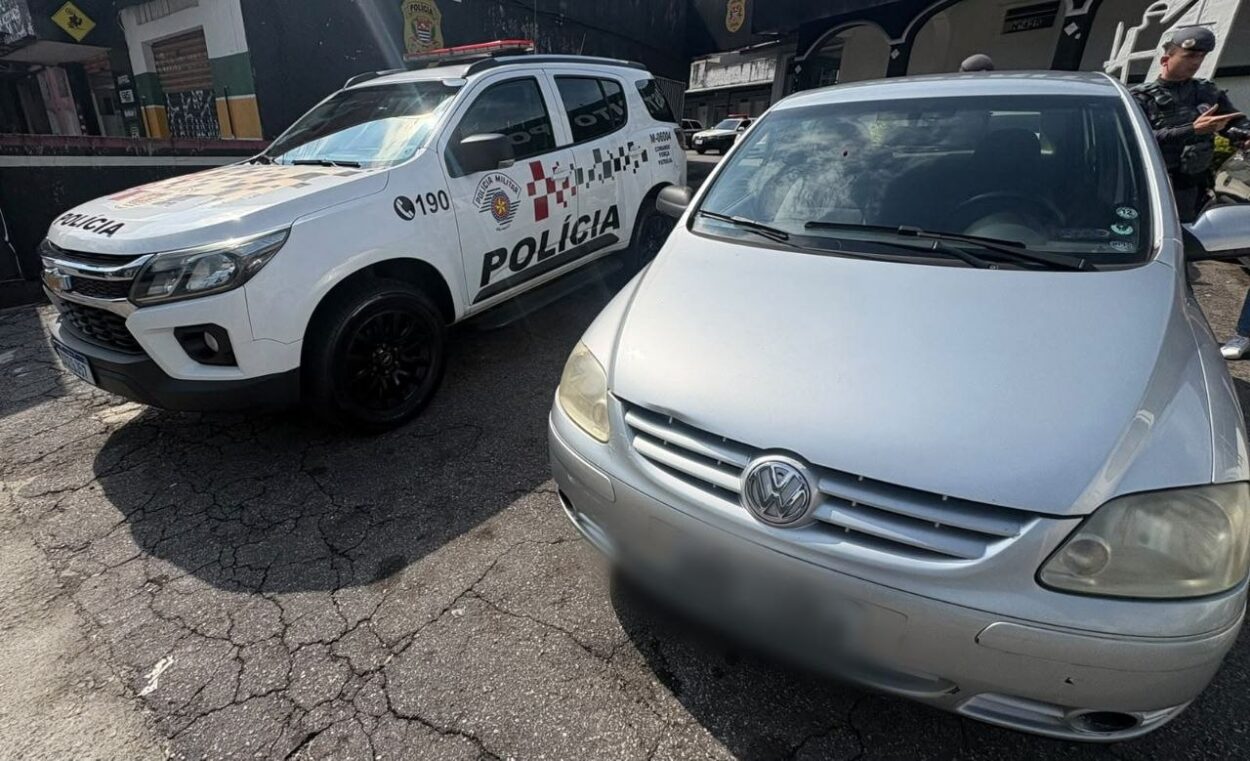 Um homem foi preso por receptação na manhã deste sábado (10), na região do bairro dos Casa, em São Bernardo do Campo