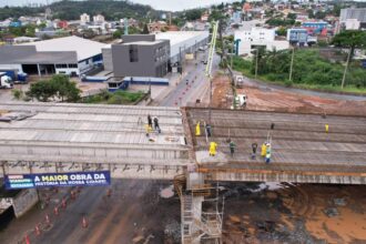 Viaduto Estaiado: Prefeitura de Ribeirão Pires inicia concretagem da pré-laje nesta sexta-feira (16)
