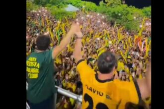 Flávio Bolsonaro cumpre agenda no Norte e lidera mobilização com apoiadores no Amazonas e Pará