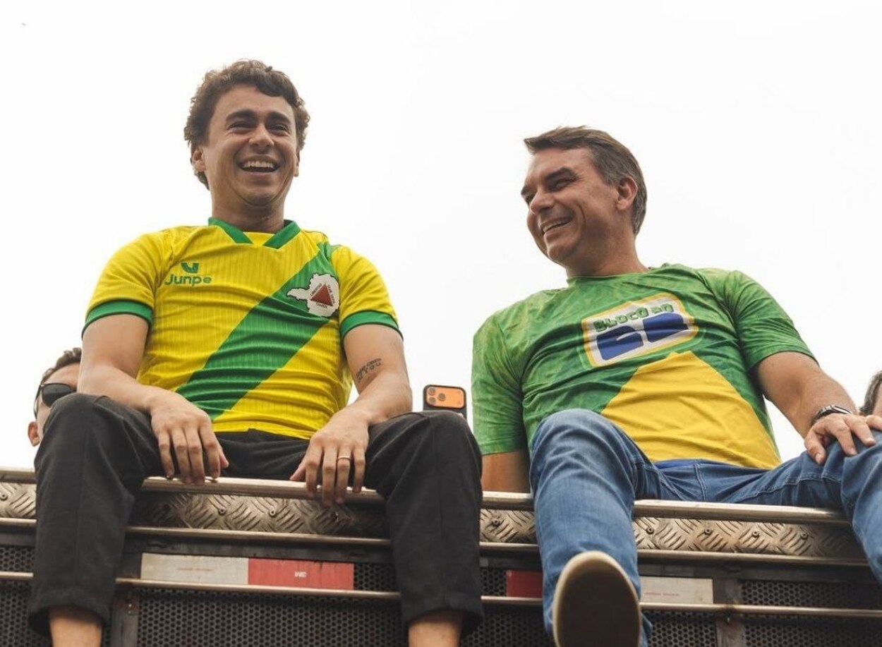 Nikolas Ferreira liderou bloquinhos em prol de Flávio Bolsonaro em várias regiões do País