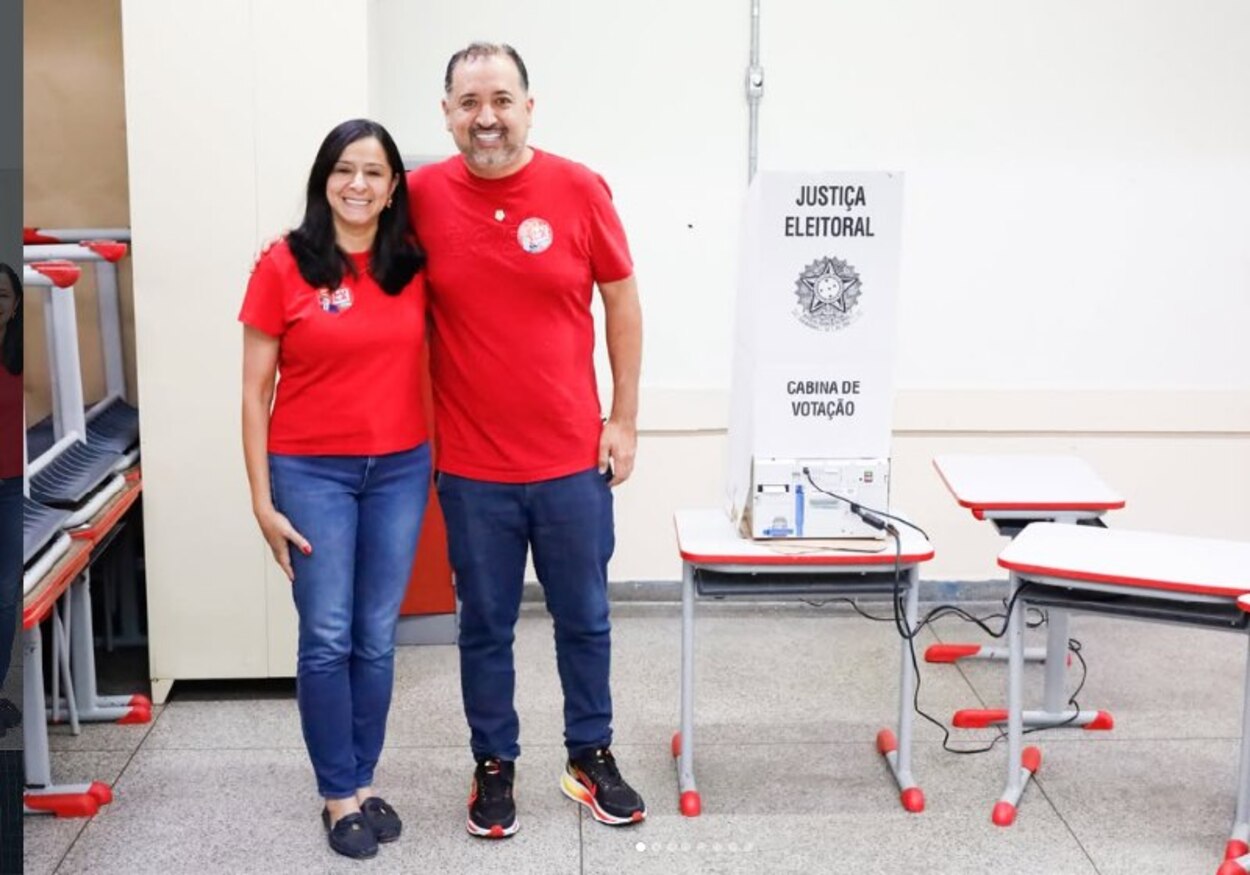 prefeito de Mauá, Marcelo Oliveira (PT), cumpriu agenda ao lado do ex-presidente Lula antes de votar