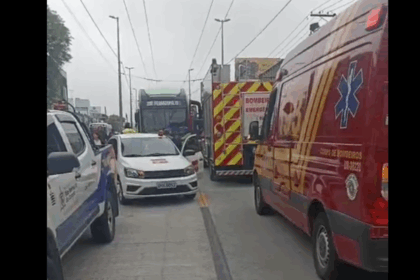 Pedestre é atropelado por trólebus da linha 288 em São Bernardo